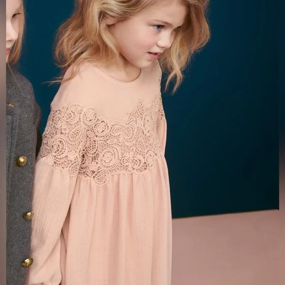 Chloe couture dress with guipure embroidery